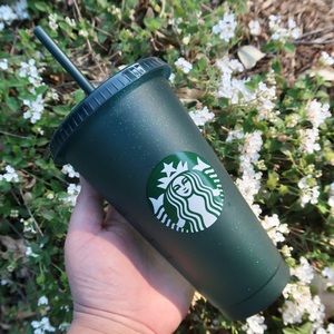 💚NEW💚 Starbucks 2020 Winter Evergreen Glitter Reusable Cold Cup